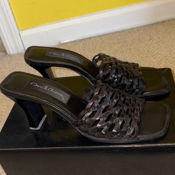 “DAVID AARON” Woven Heeled Sandals! - Picture 1 of 7